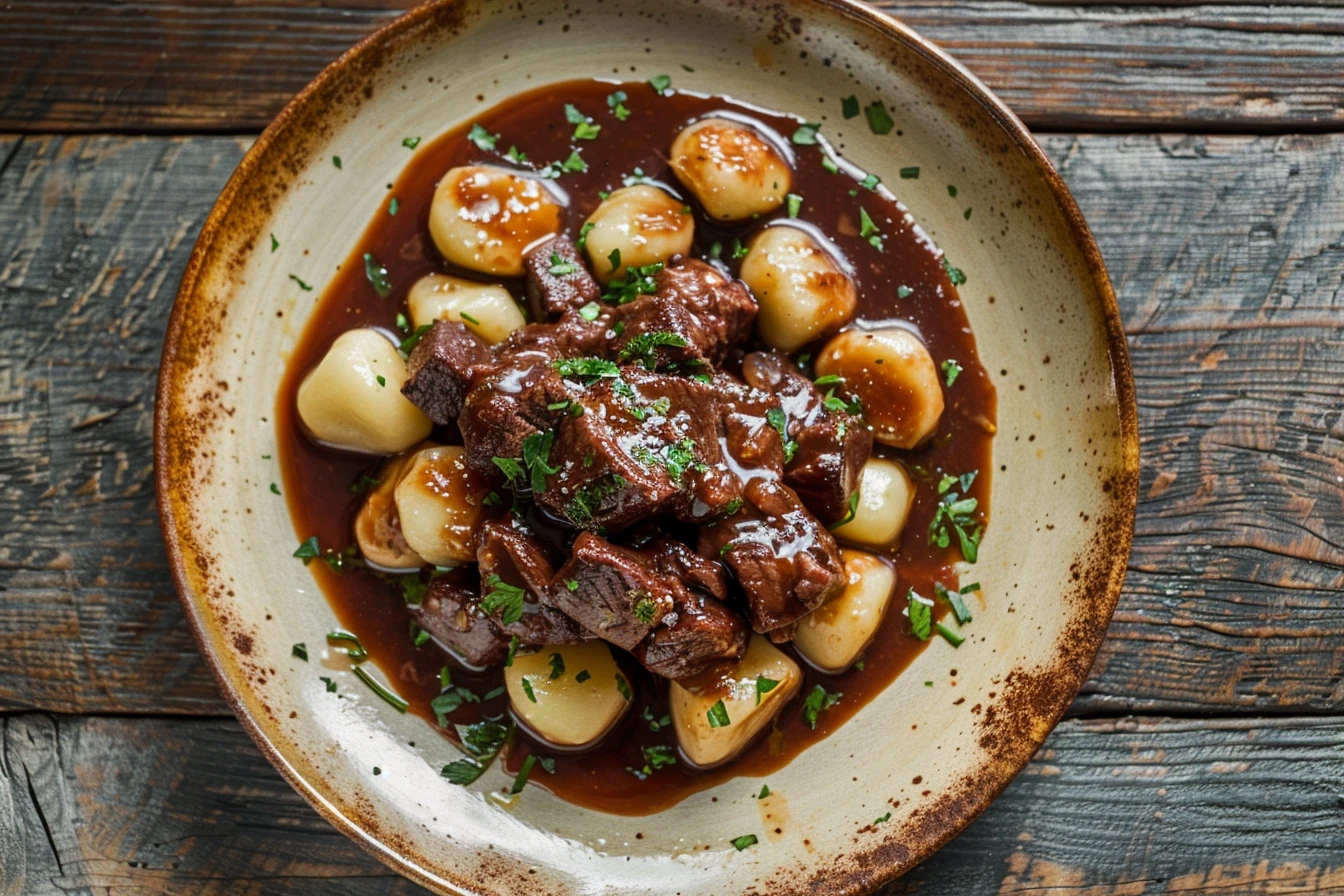 Pa&scaron;ticada — Dalmatian slow-braised beef finished with anchovy paste — Croatia's structural hidden-fish pattern