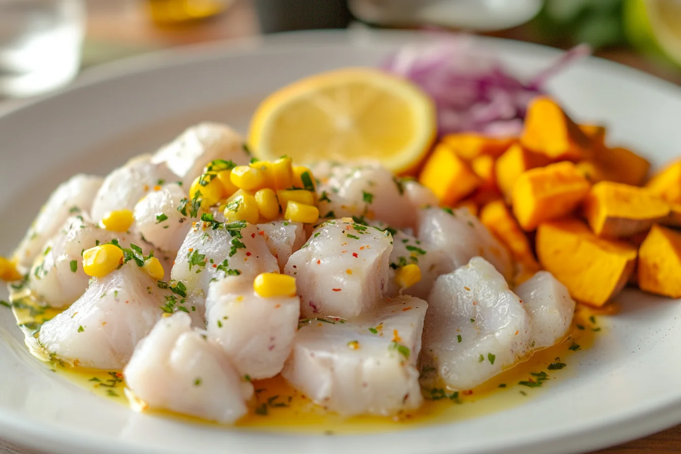 Peruvian ceviche with leche de tigre and ají amarillo — hidden structural allergen